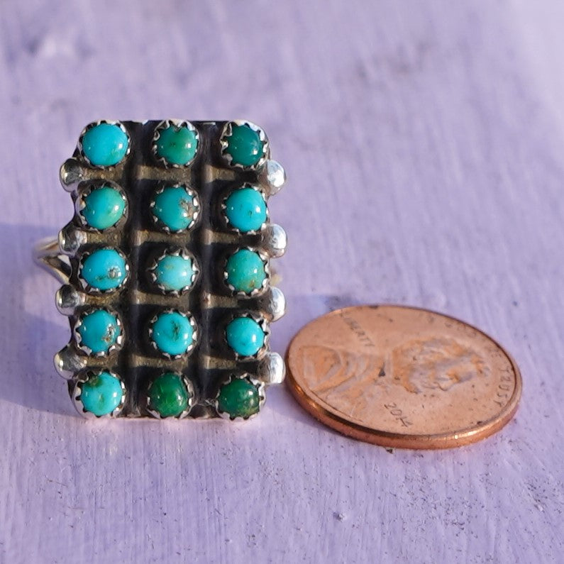 Vintage Snake Eye Turquoise Ring