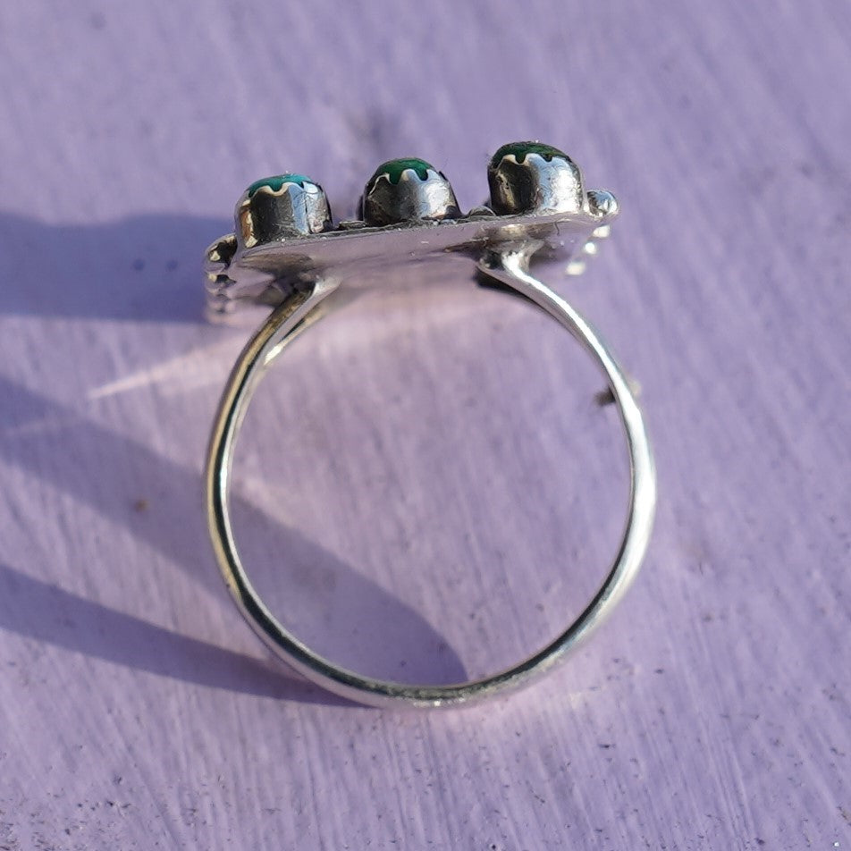 Vintage Snake Eye Turquoise Ring