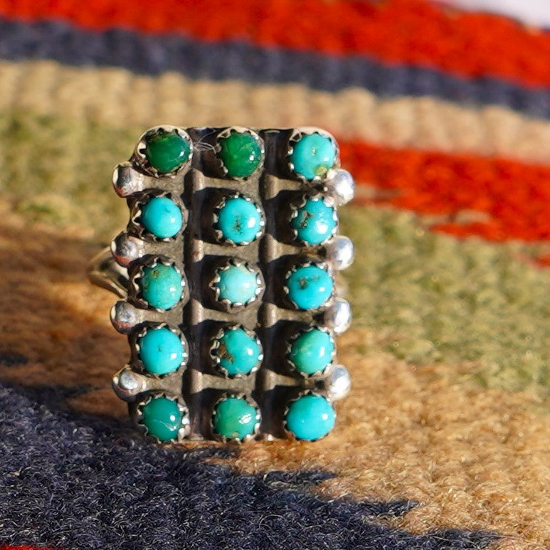 Vintage Snake Eye Turquoise Ring