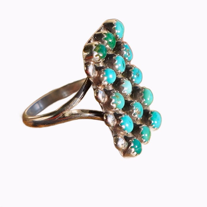 Vintage Snake Eye Turquoise Ring