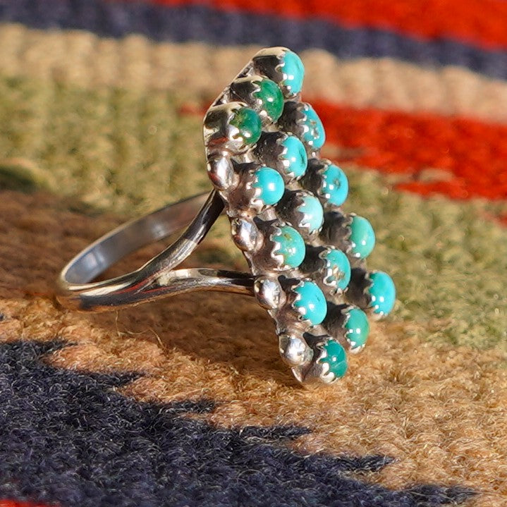 Vintage Snake Eye Turquoise Ring