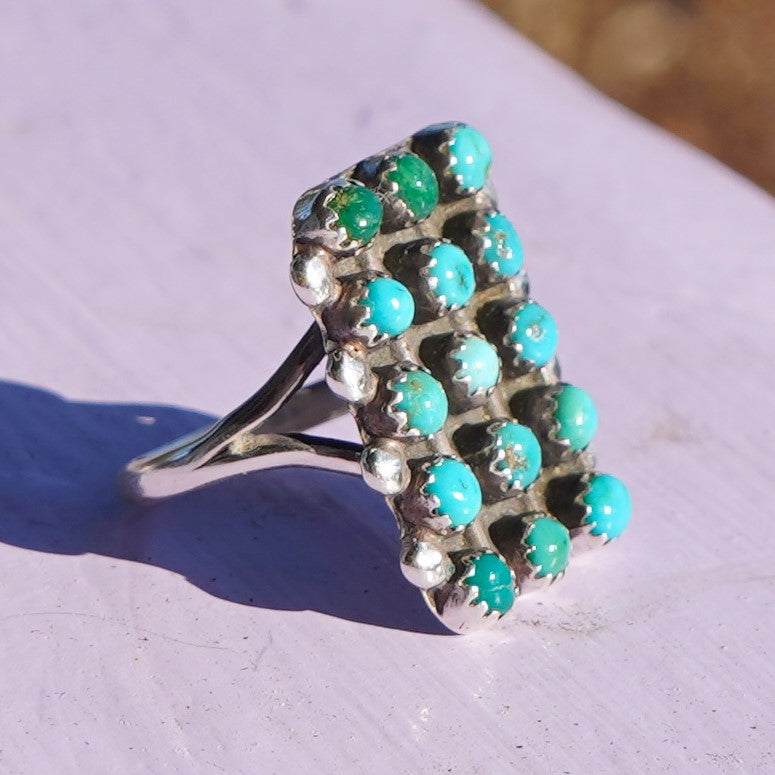 Vintage Snake Eye Turquoise Ring