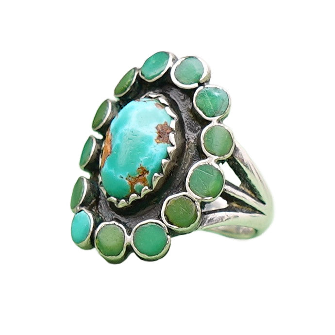 Vintage Zuni Turquoise Ring