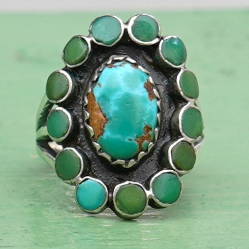 Vintage Zuni Turquoise Ring