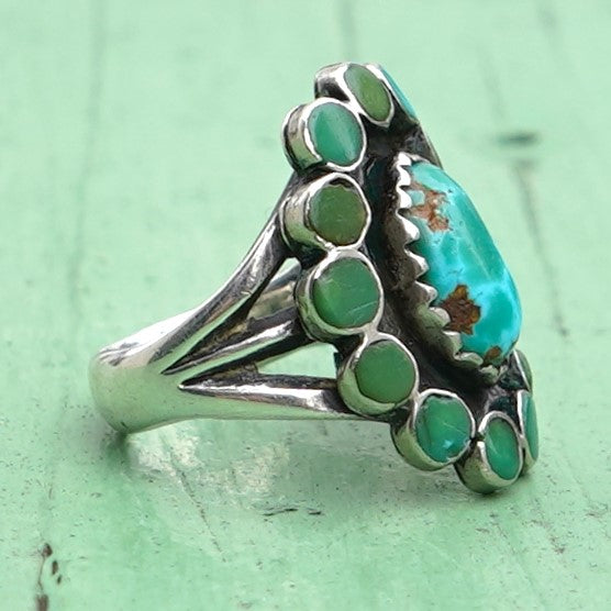 Vintage Zuni Turquoise Ring