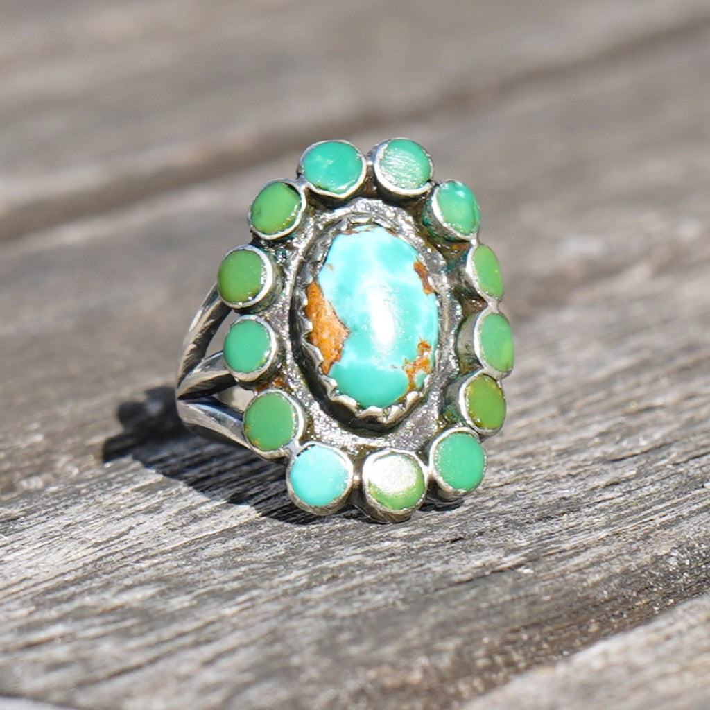 Vintage Zuni Turquoise Ring