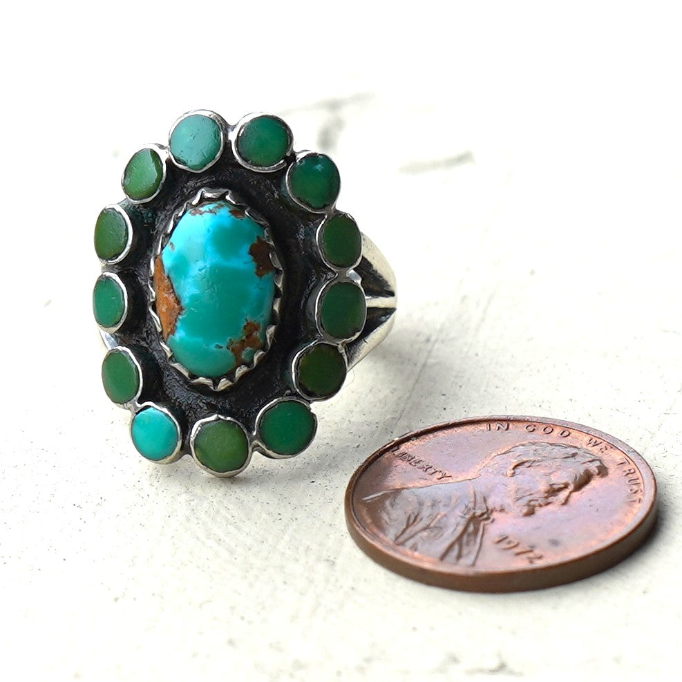 Vintage Zuni Turquoise Ring