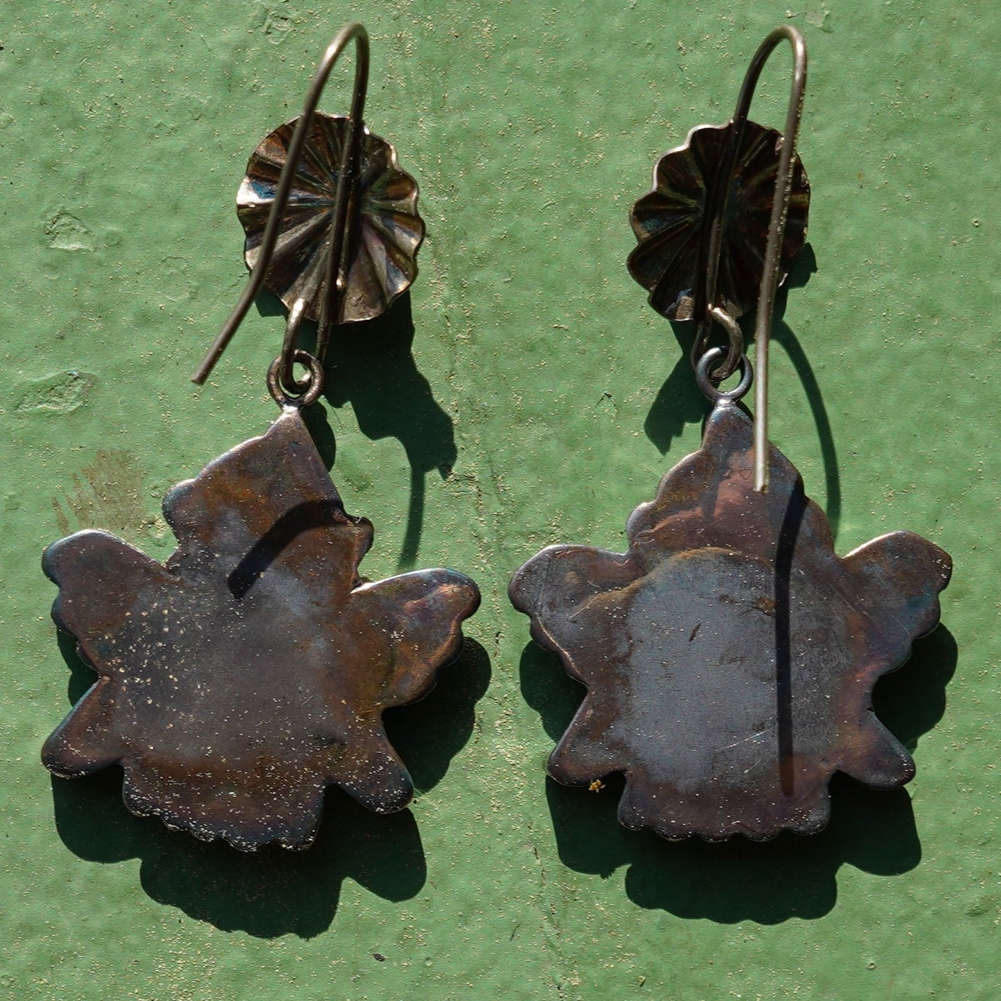 Vintage Zuni Pueblo Knifewing Earrings