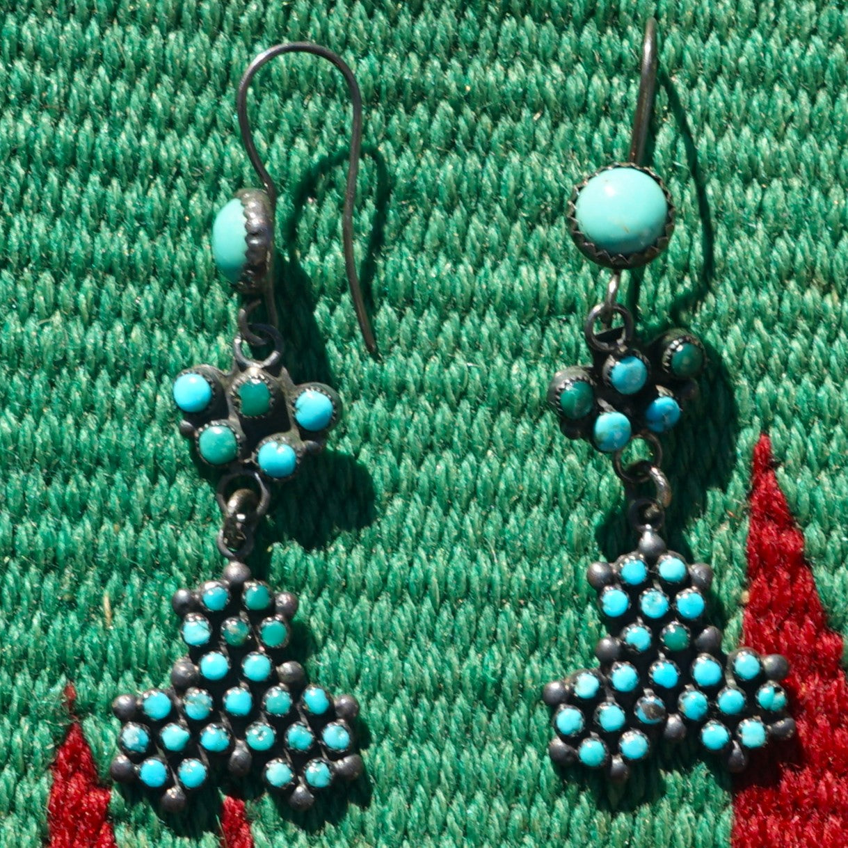 Vintage Zuni Turquoise Earrings