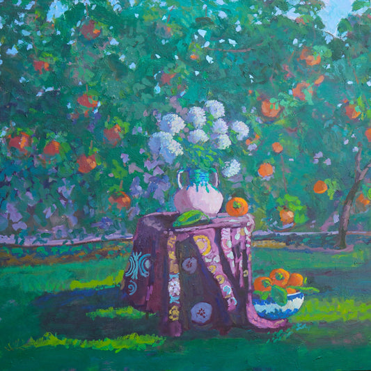 Large Floral Painting By Rachel Uchizono