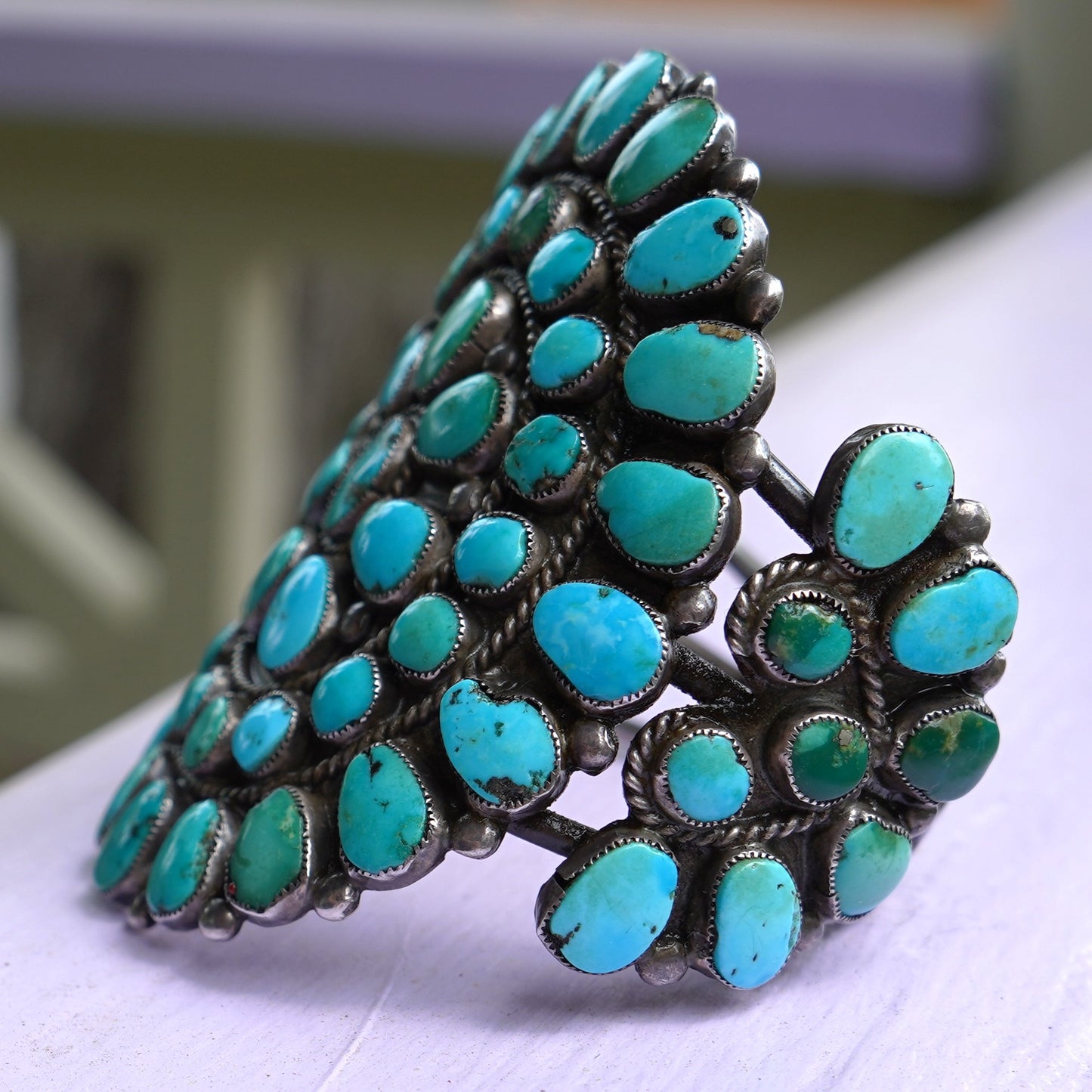 1930's Turquoise Cluster Bracelet
