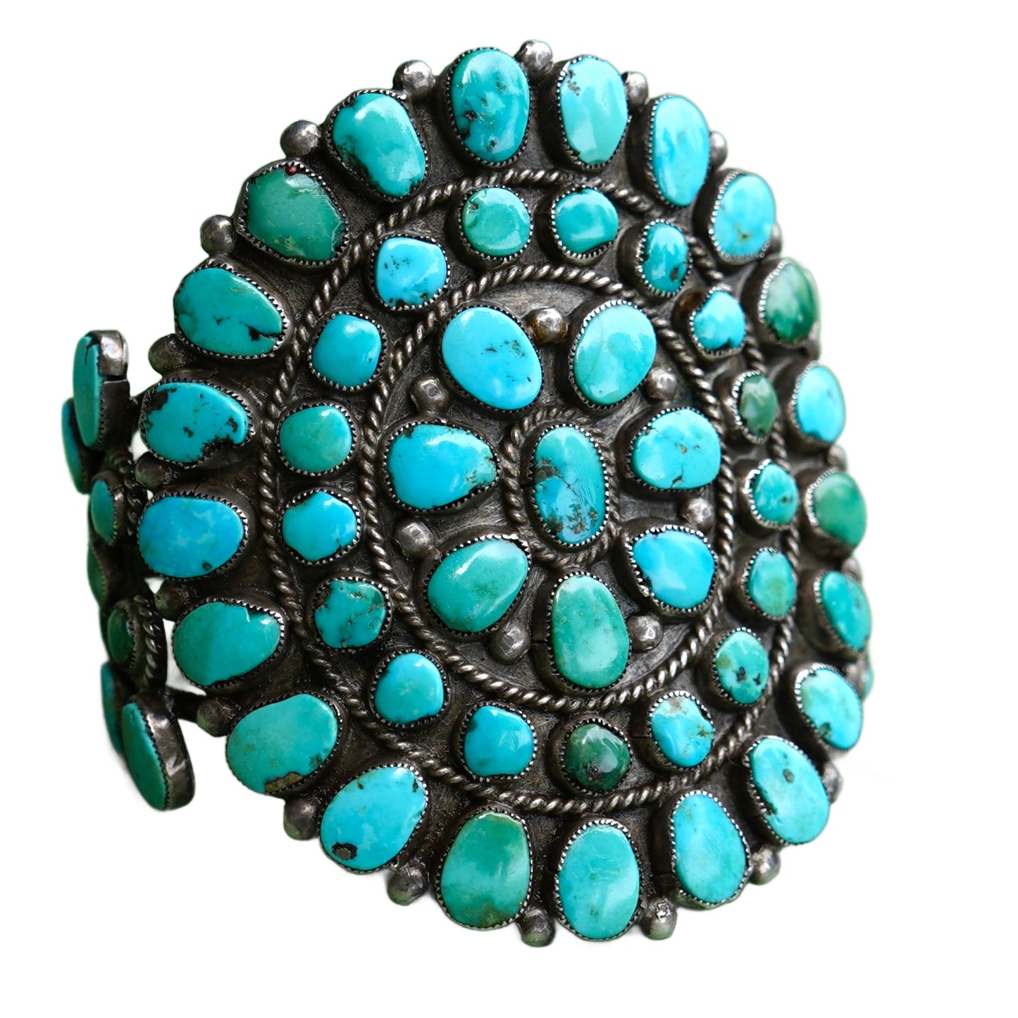 1930's Turquoise Cluster Bracelet