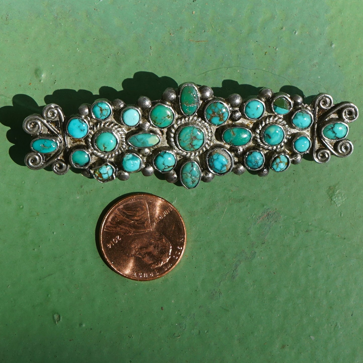 Old Pawn Turquoise Brooch