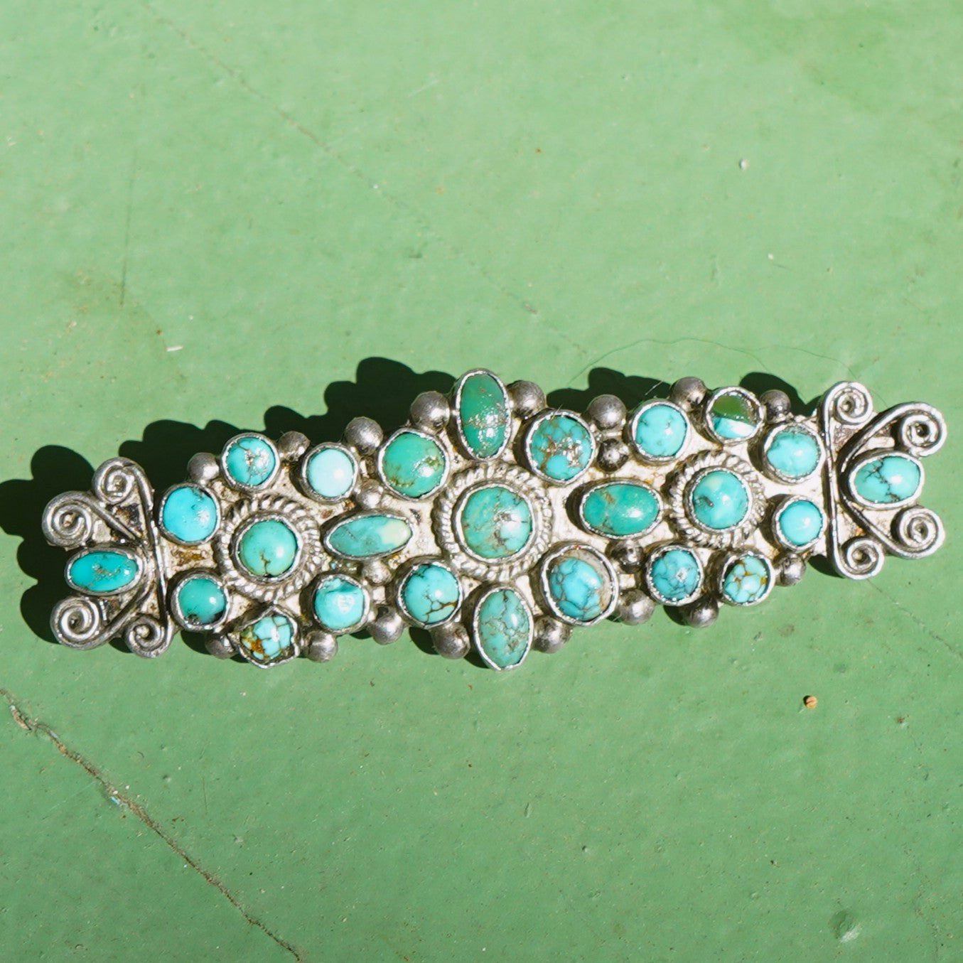 Old Pawn Turquoise Brooch