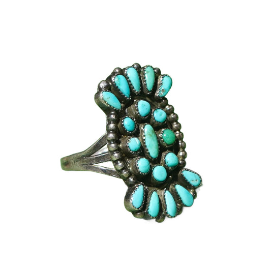 Vintage Zuni Turquoise Ring