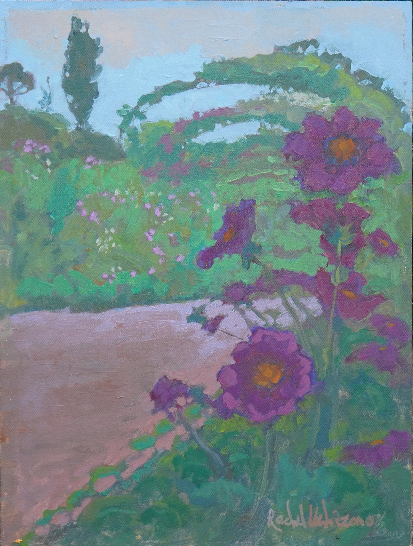 Giverny Landscape Painting By Rachel Uchizono