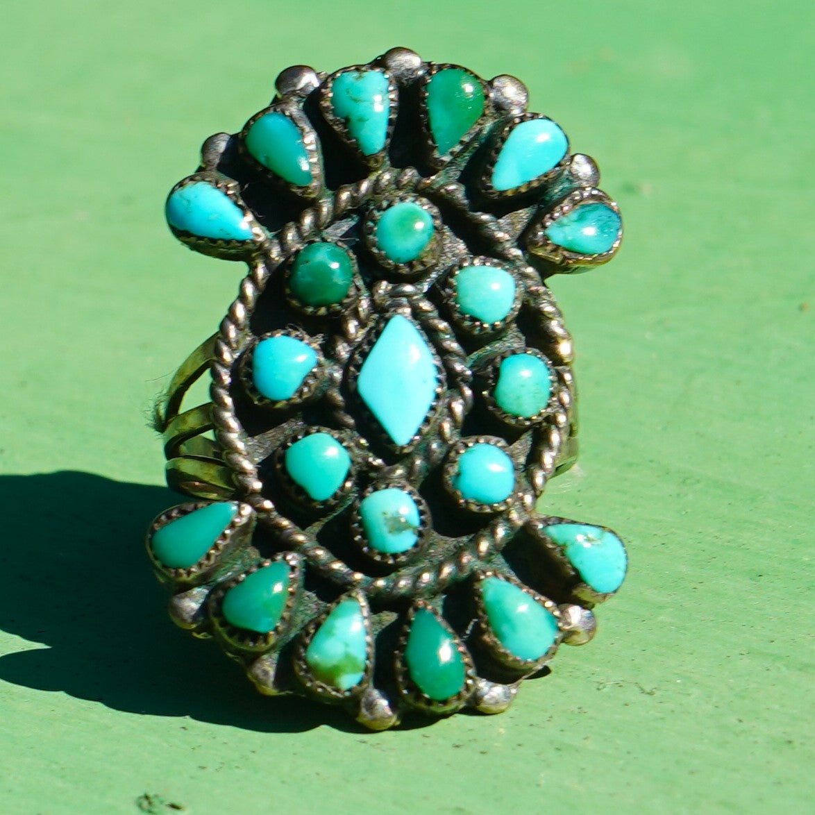 Vintage Zuni Turquoise Ring