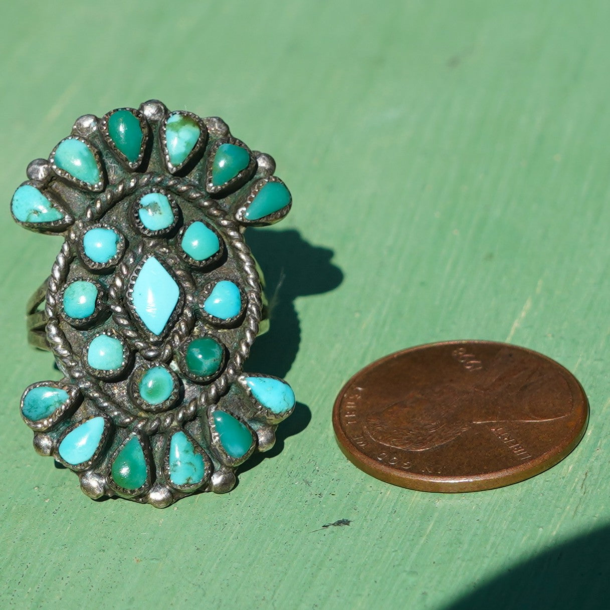 Vintage Zuni Turquoise Ring