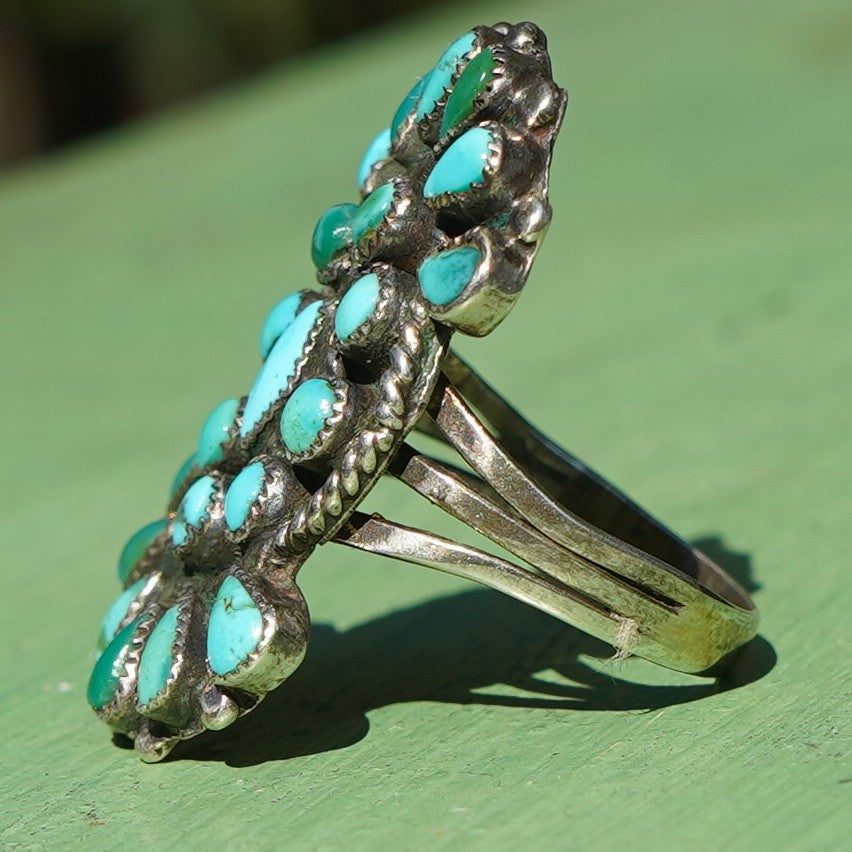 Vintage Zuni Turquoise Ring