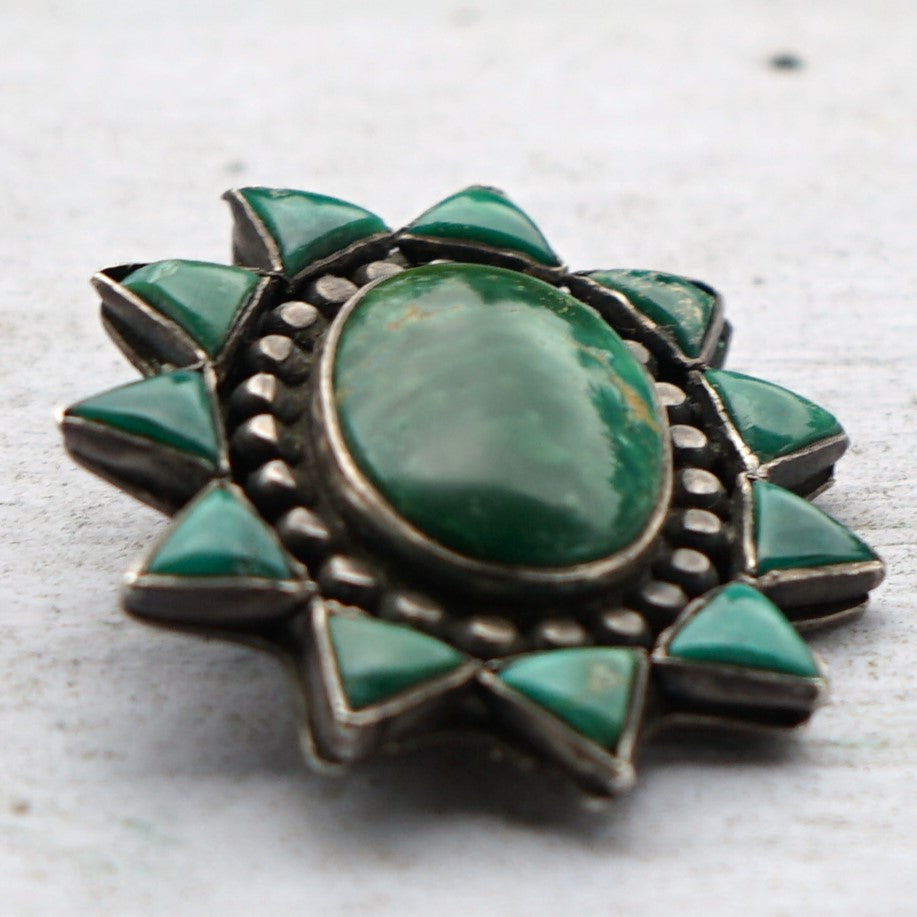 Cerrillos Turquoise Navajo Brooch