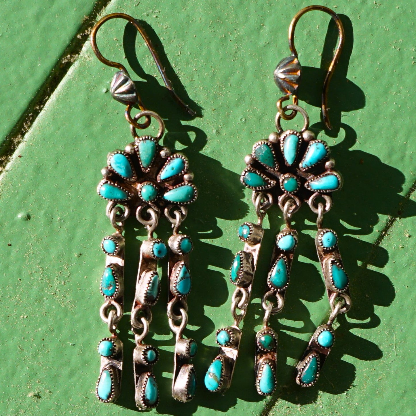 Vintage Zuni Turquoise Earrings