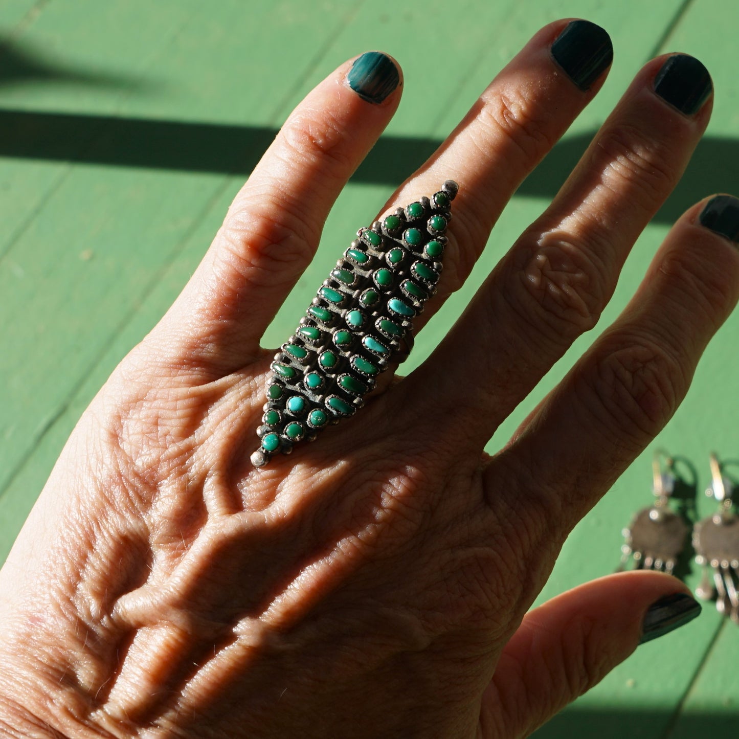 Vintage Zuni Turquoise Ring