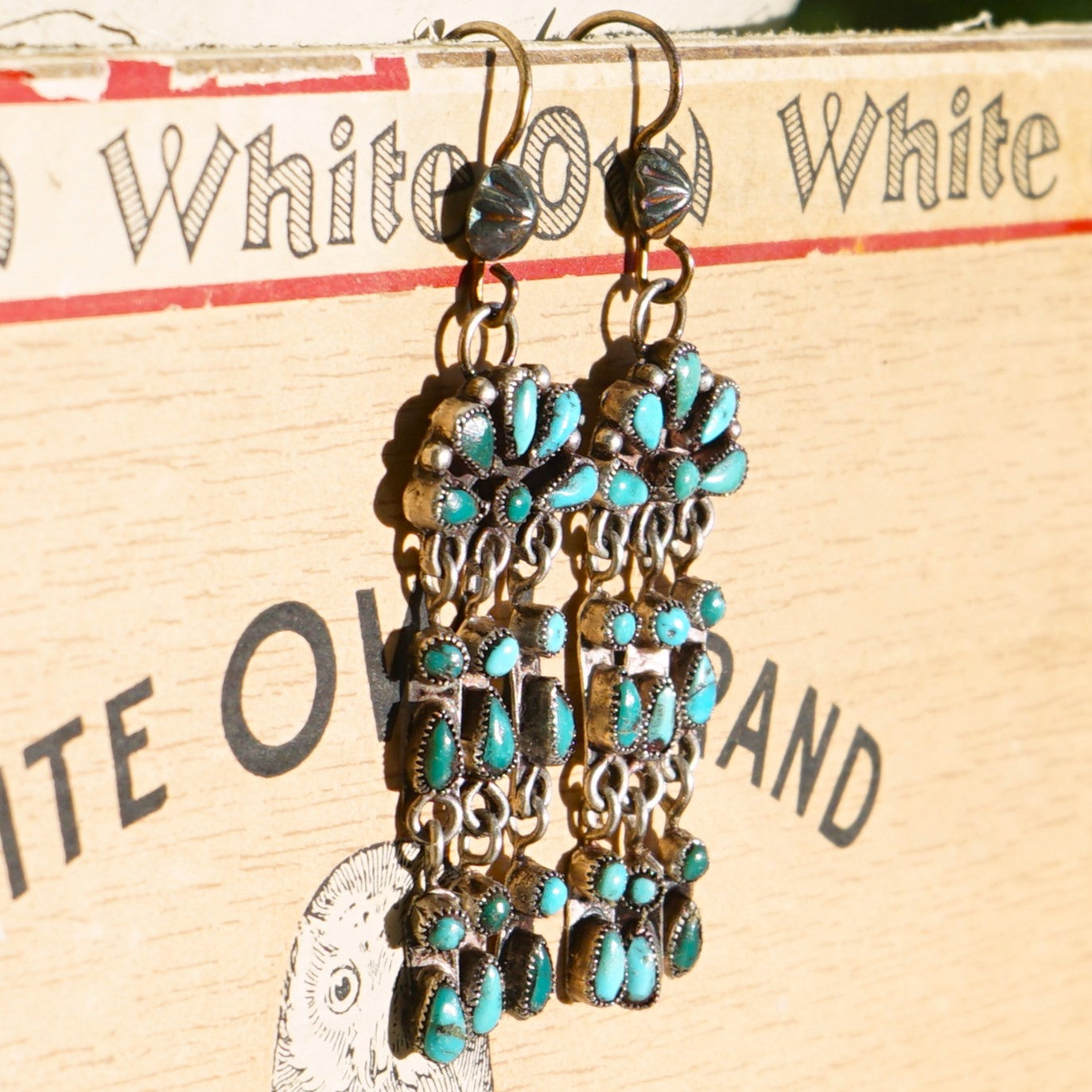 Vintage Zuni Turquoise Earrings