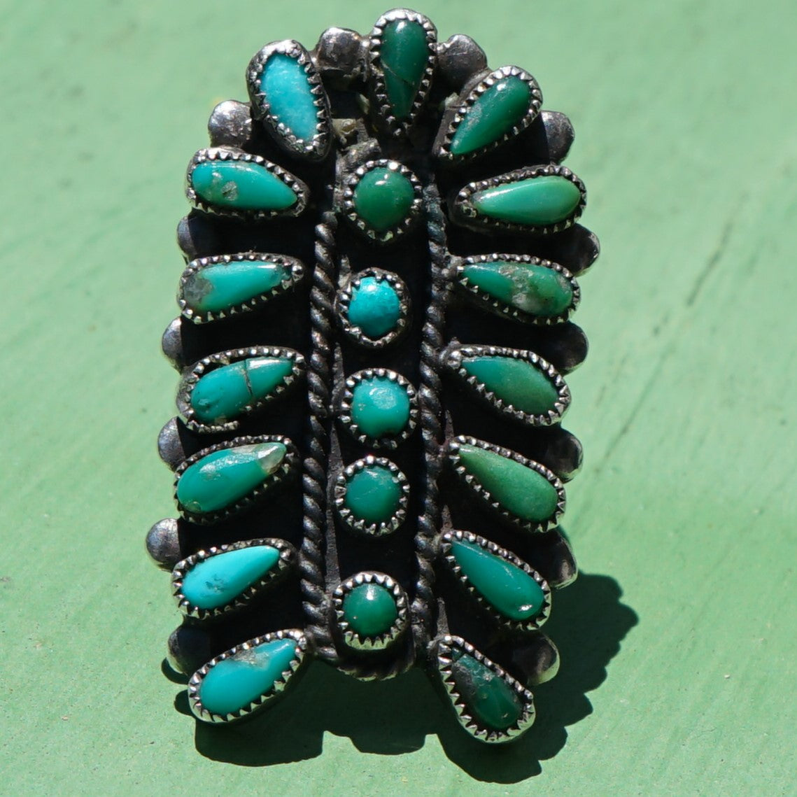 Vintage Zuni Turquoise Ring