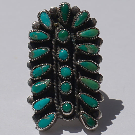 Vintage Zuni Turquoise Ring