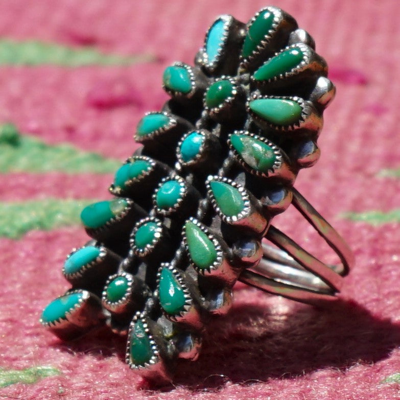 Vintage Zuni Turquoise Ring