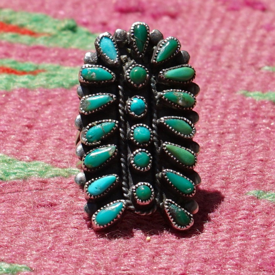 Vintage Zuni Turquoise Ring