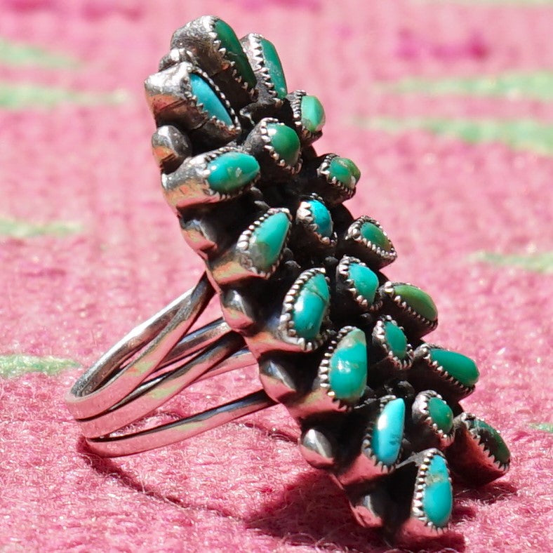 Vintage Zuni Turquoise Ring