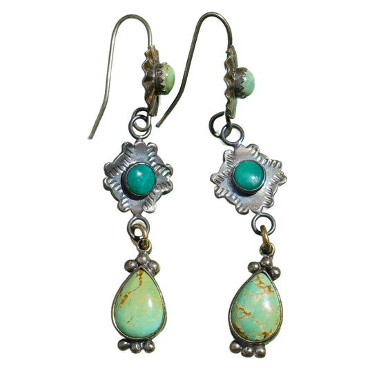 Vintage Turquoise Drop Earrings