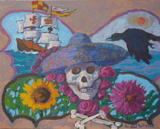 Death's Head Butterfly Painting By Rachel Uchizono