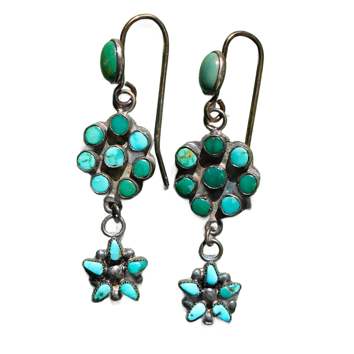 Vintage Cerrillos Turquoise Earrings