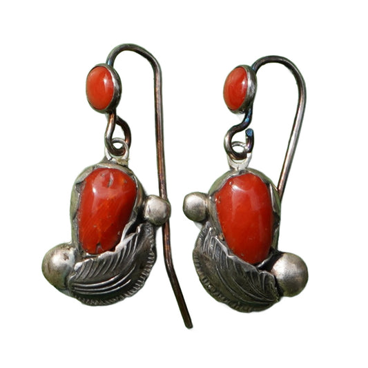 Dan Simplicio Zuni Coral Earrings