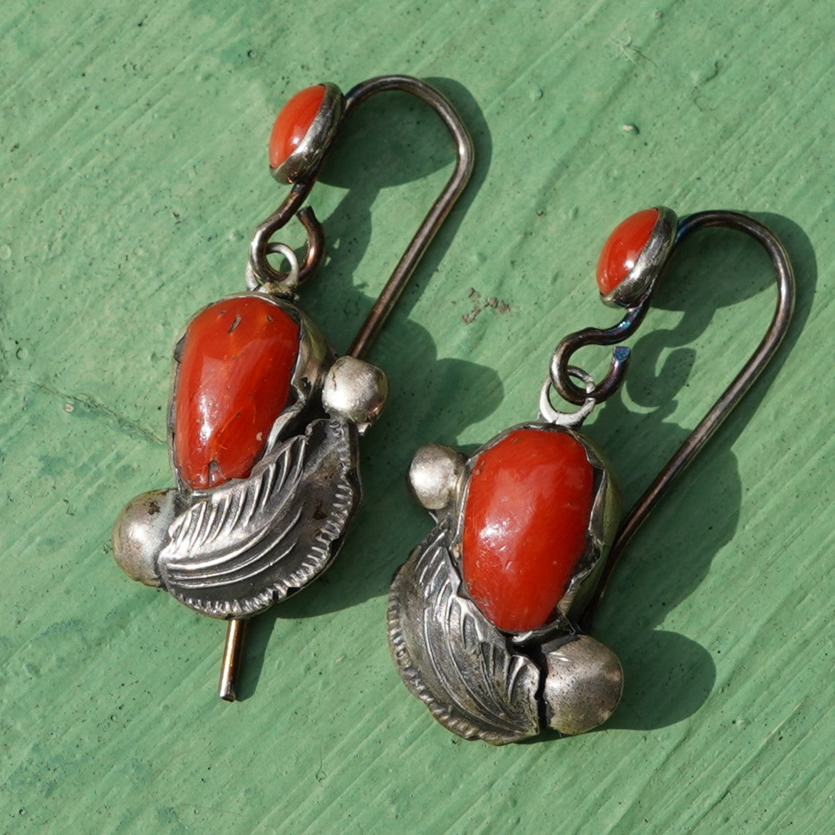 Dan Simplicio Zuni Coral Earrings