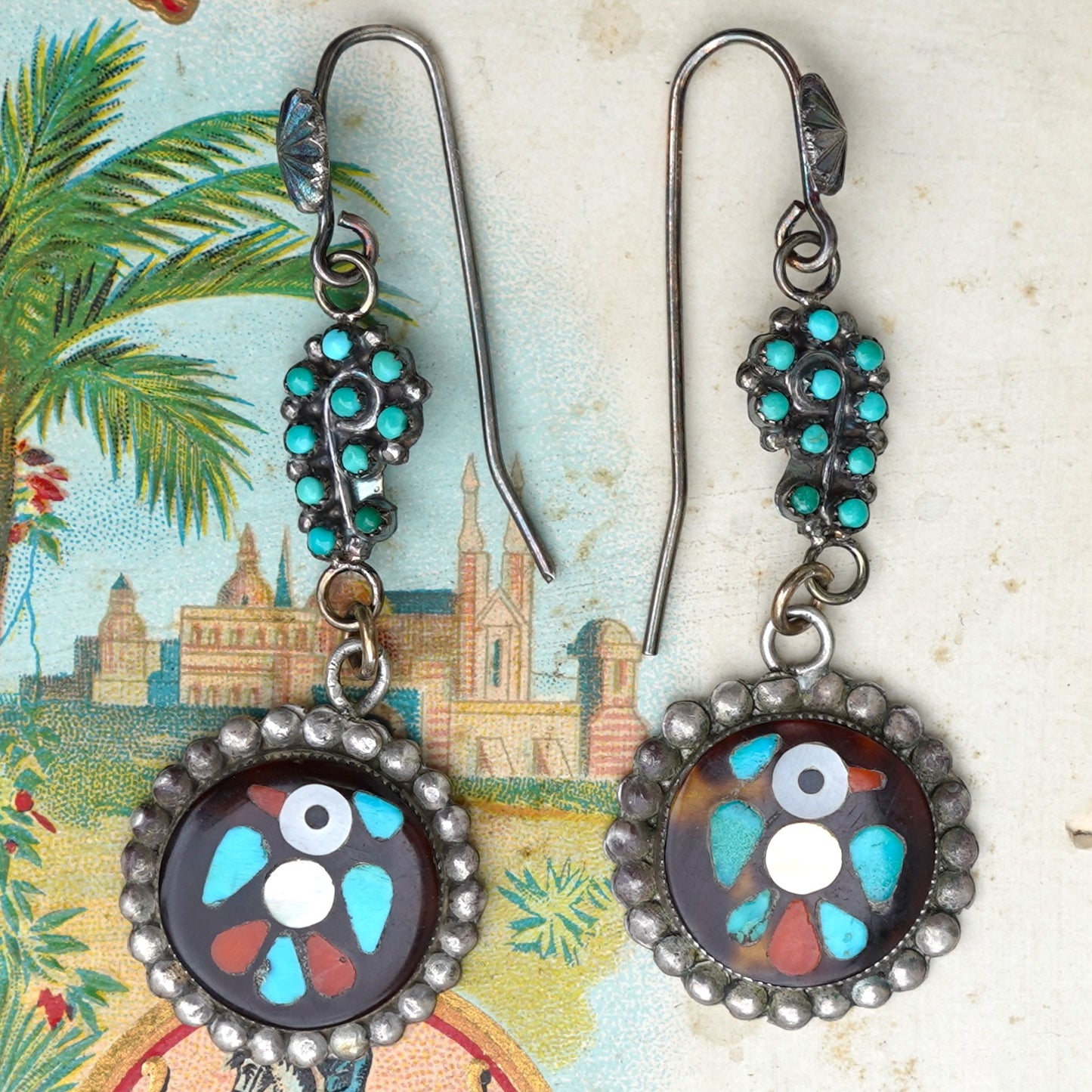 Vintage Peyote Bird Earrings