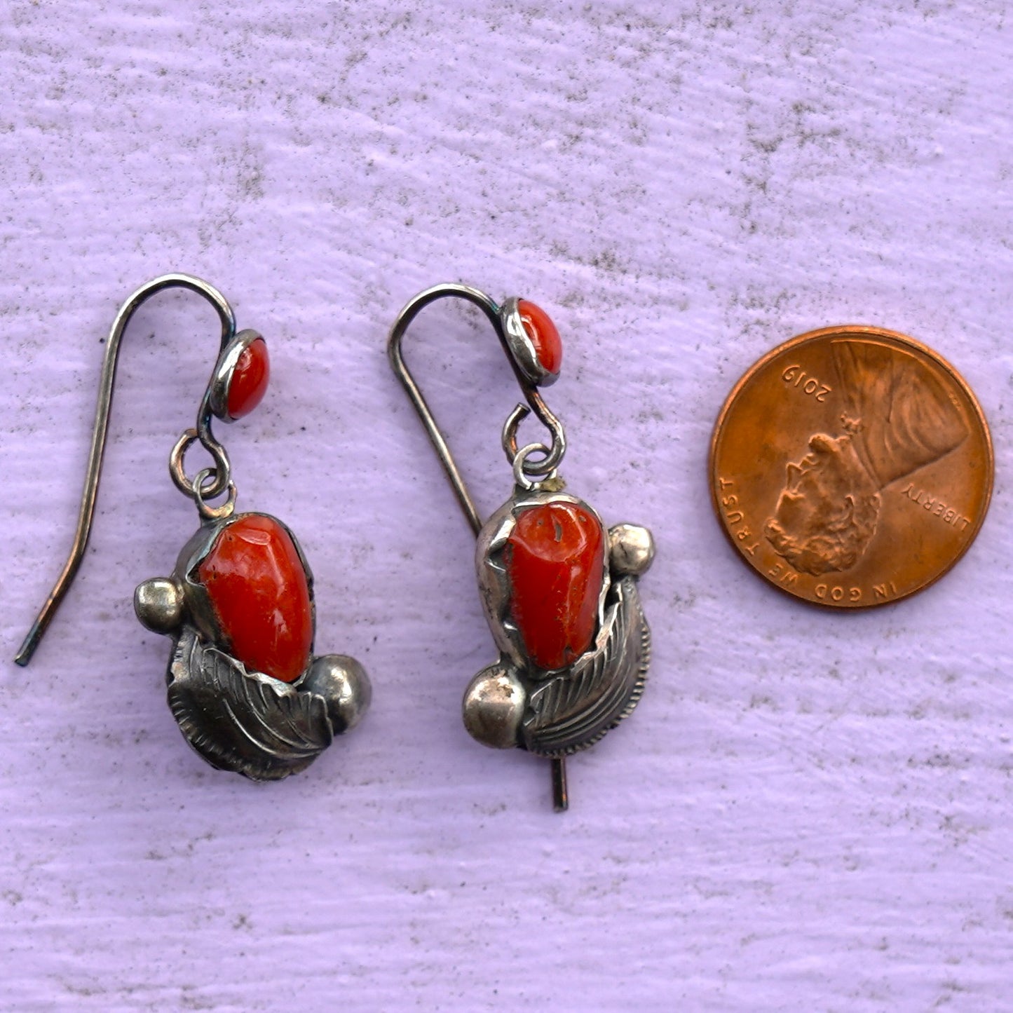 Dan Simplicio Zuni Coral Earrings