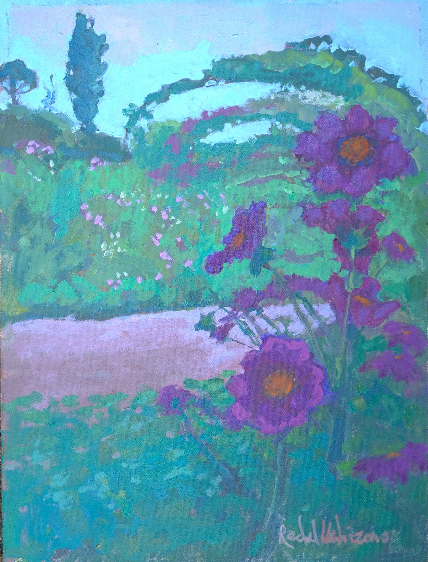 Giverny Landscape Painting By Rachel Uchizono