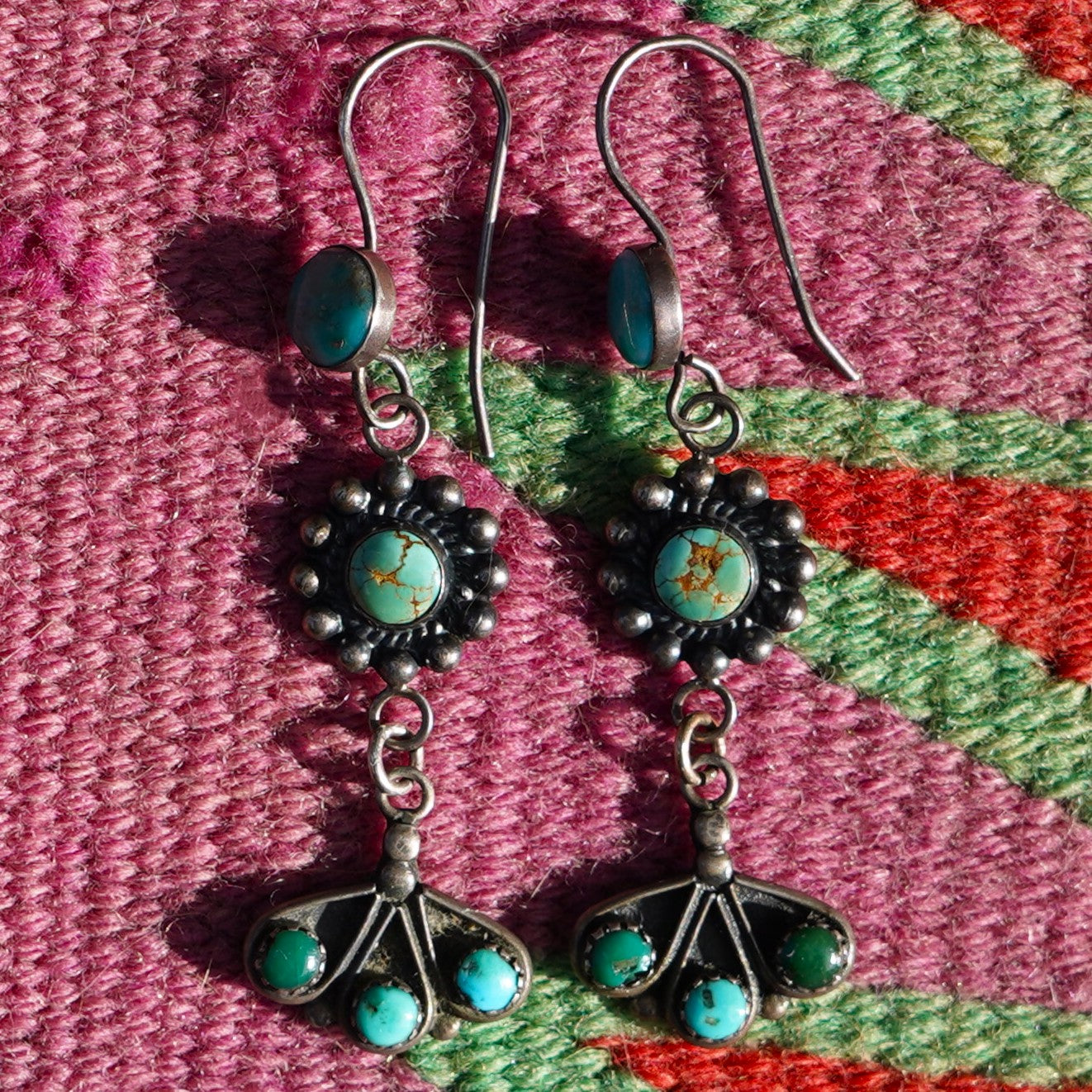 Vintage Turquoise Dangle Earrings