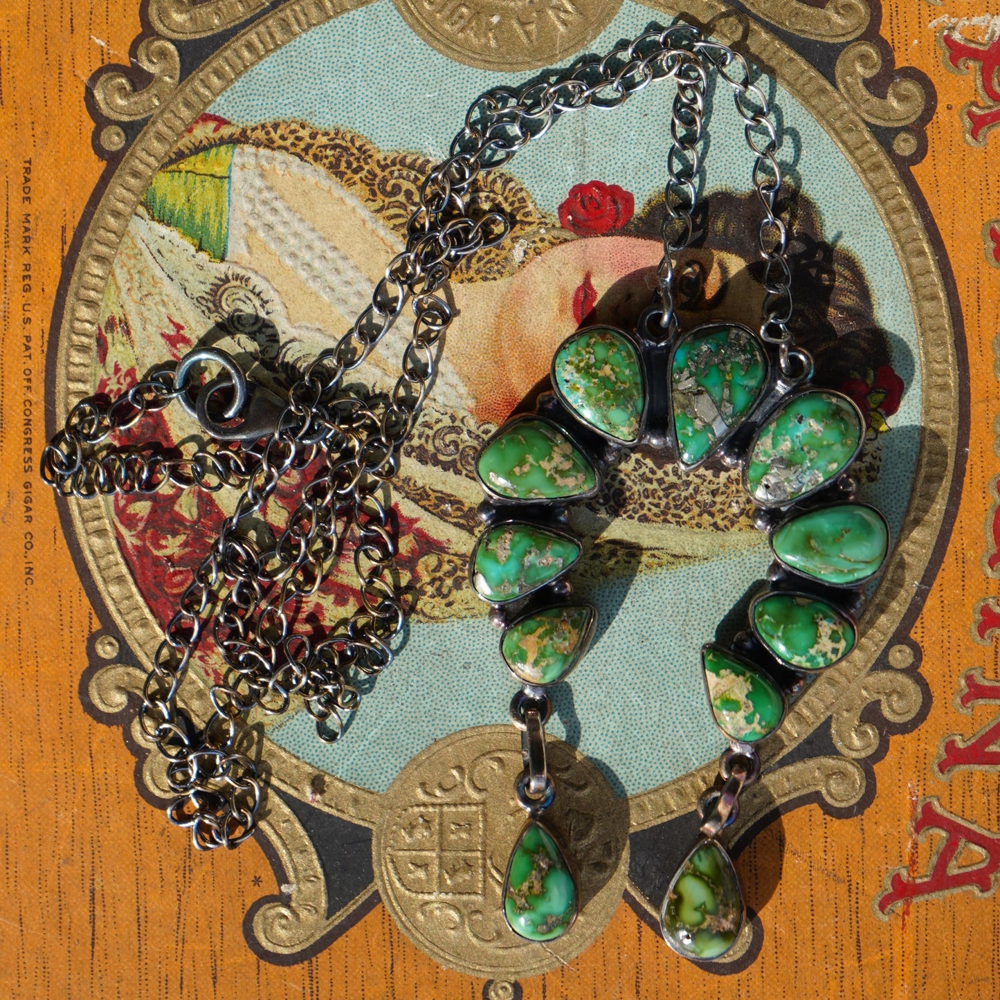 Sonoran Gold Turquoise Naja Necklace