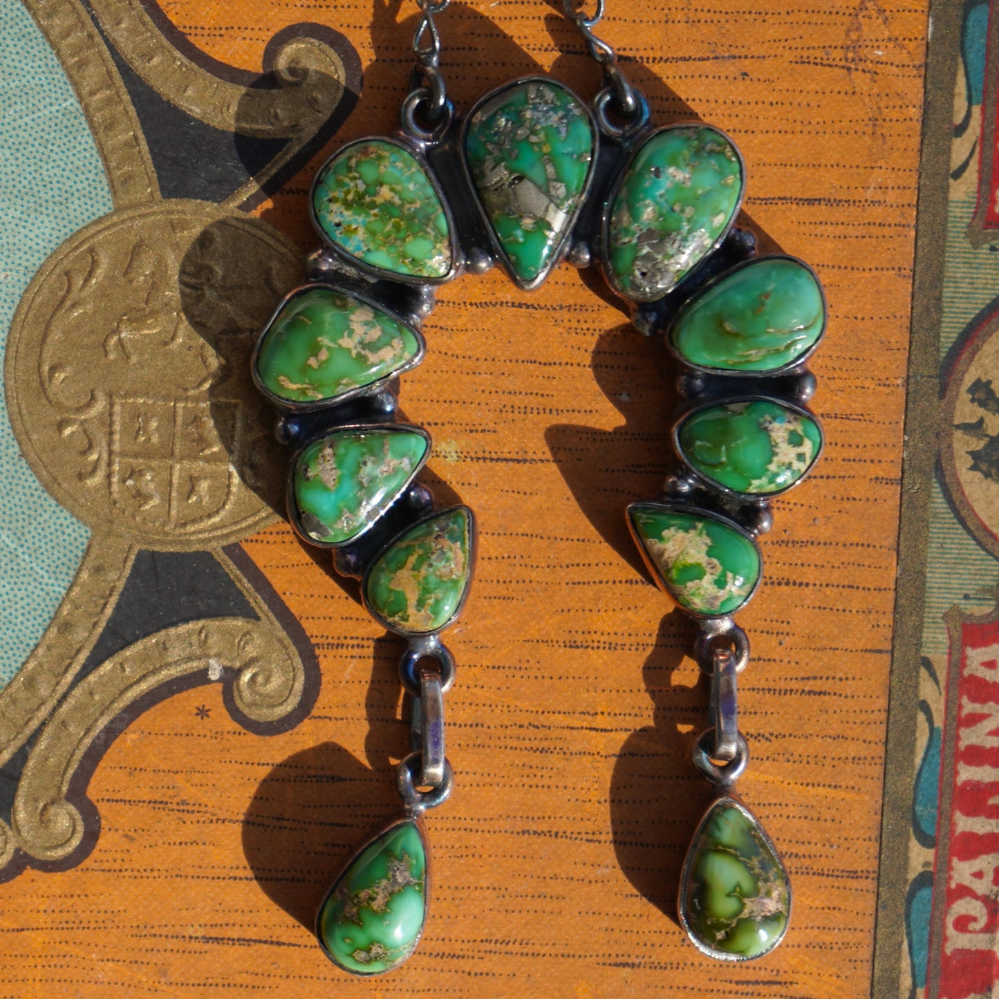 Sonoran Gold Turquoise Naja Necklace
