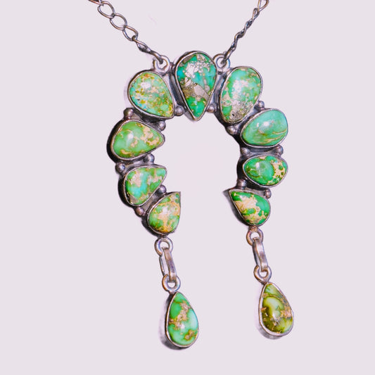 Sonoran Gold Turquoise Naja Necklace