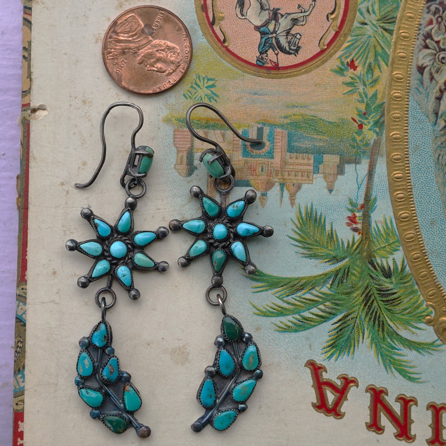 Vintage Turquoise Navajo Earrings