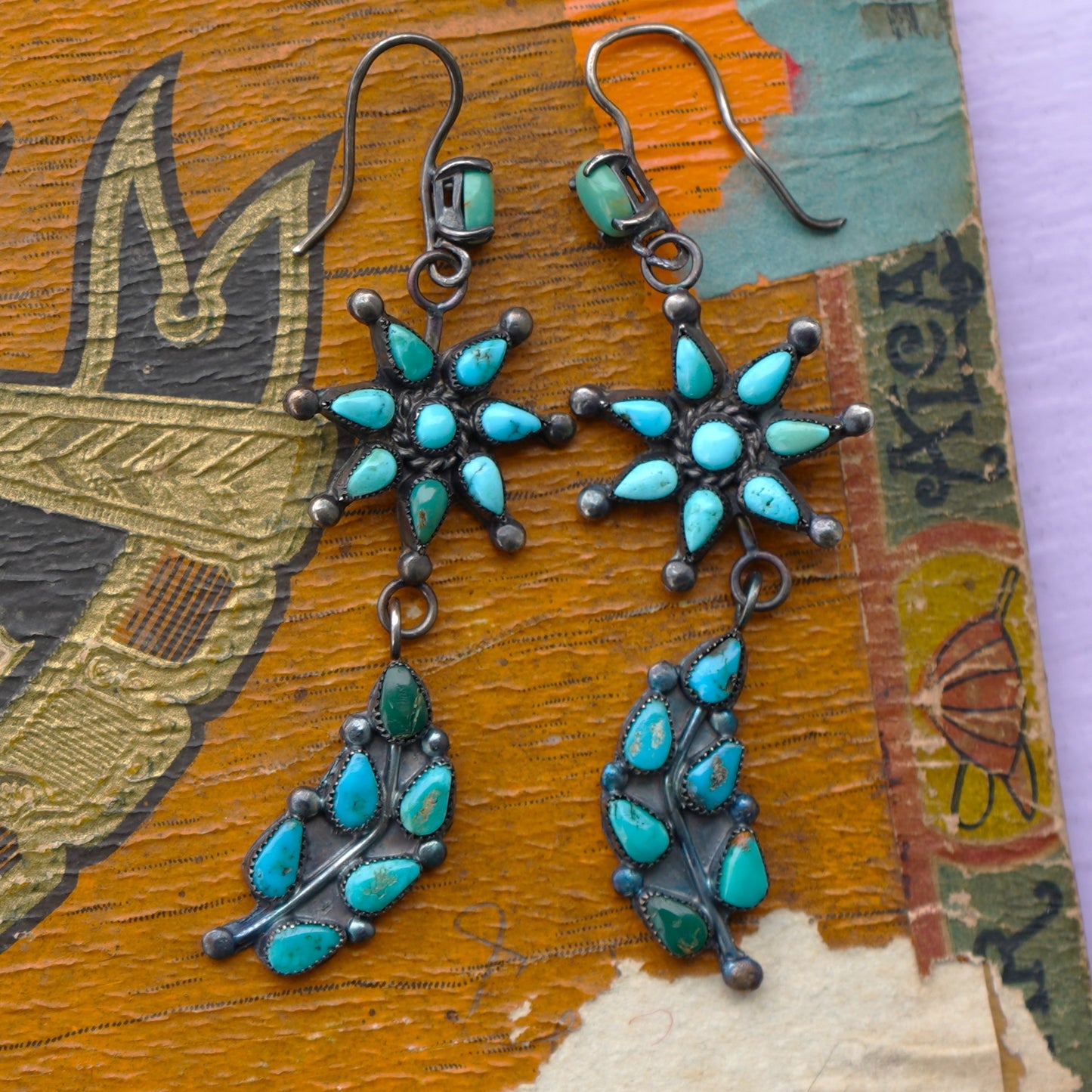 Vintage Turquoise Navajo Earrings