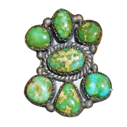 Sonoran Gold Turquoise Ring Sterling Silver