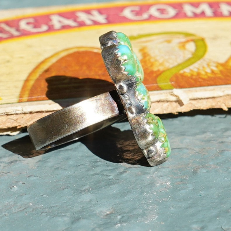 Sonoran Gold Turquoise Ring Sterling Silver