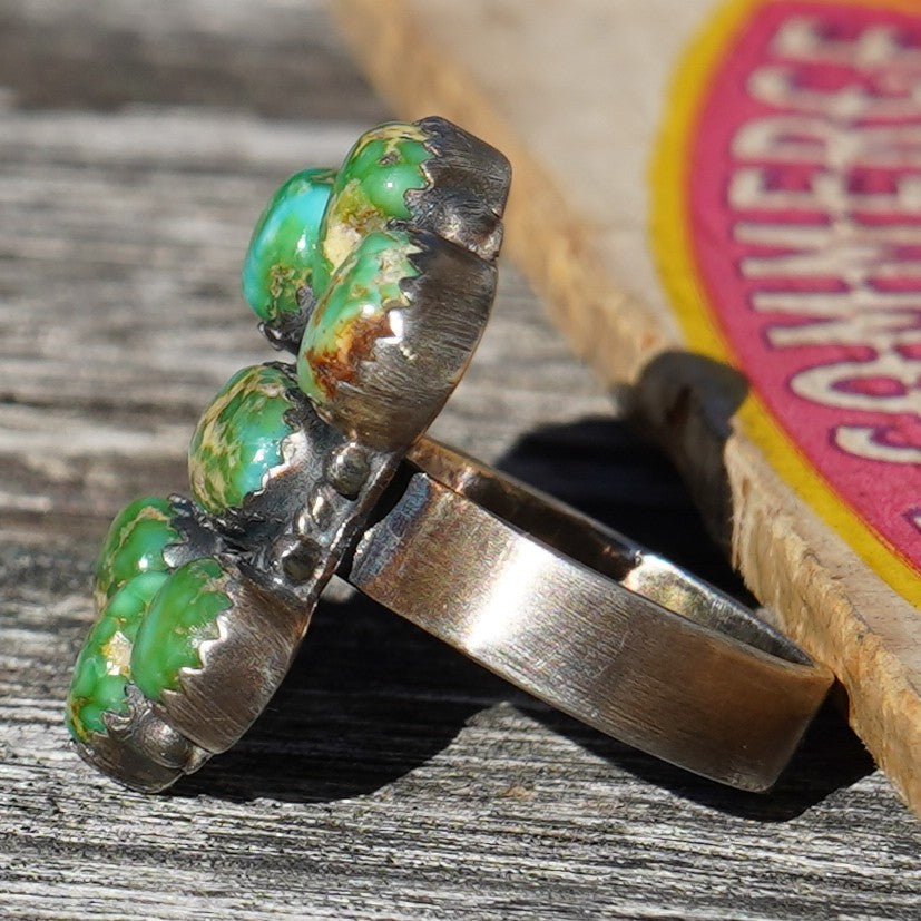 Sonoran Gold Turquoise Ring Sterling Silver