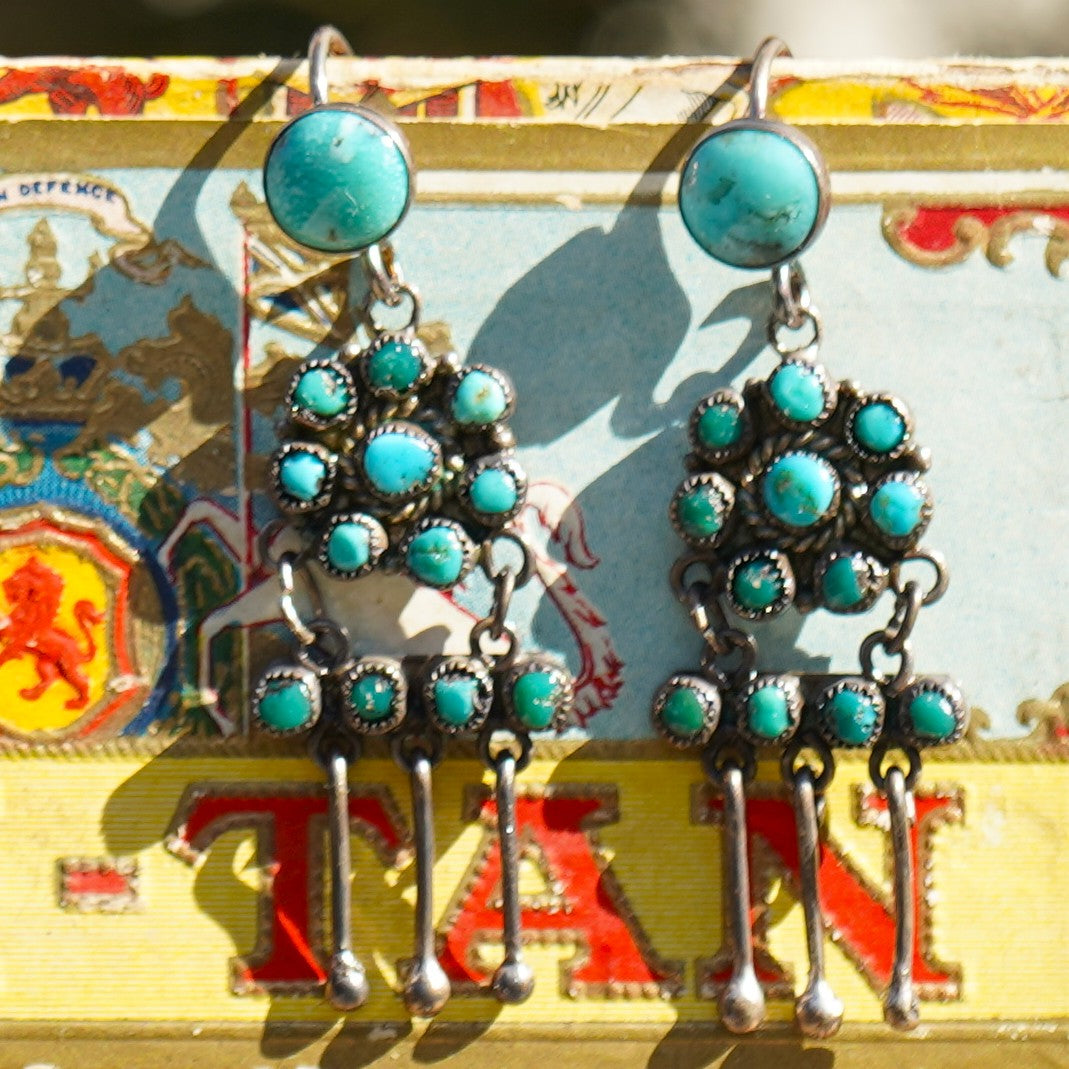 Vintage Zuni Turquoise Earrings